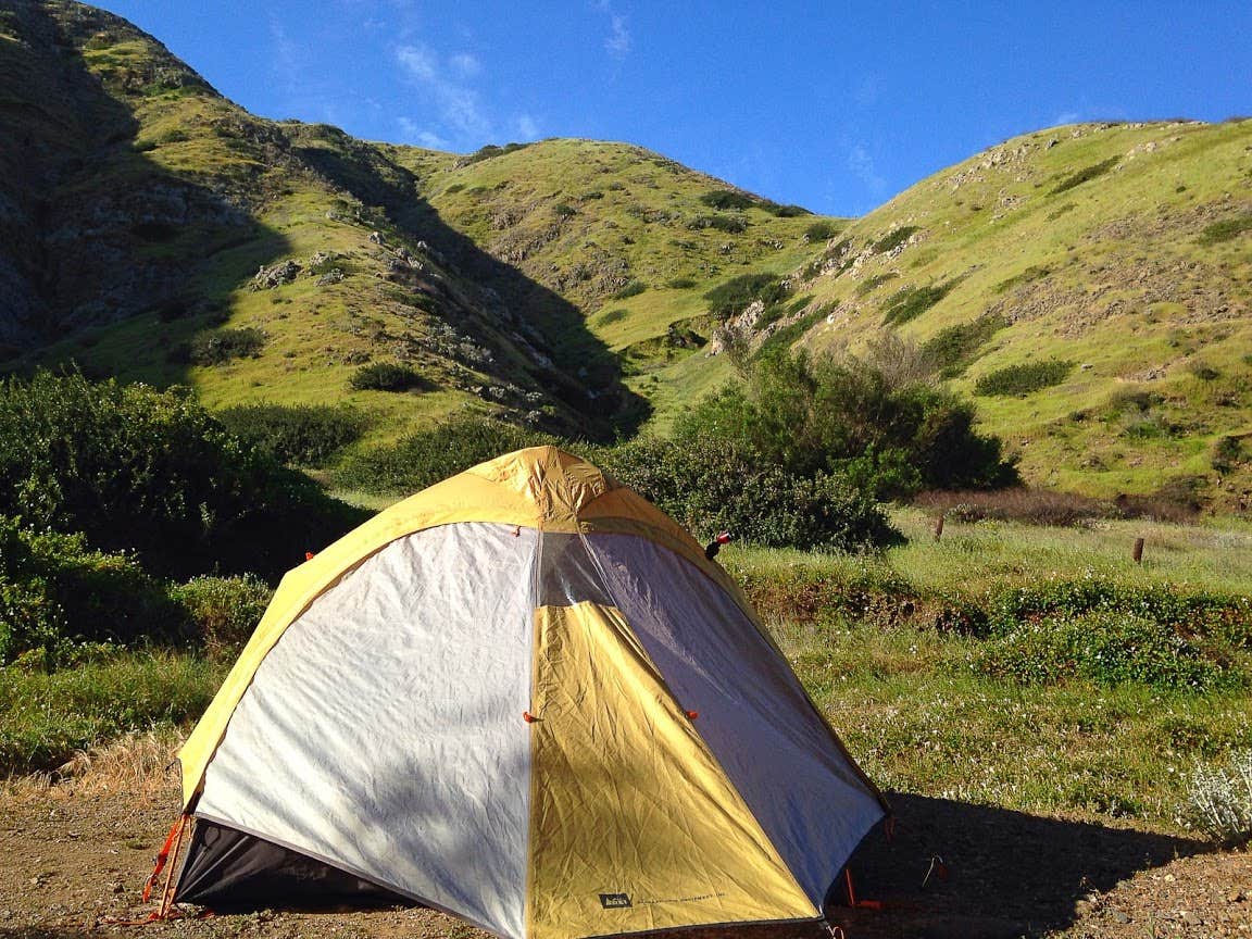 Kate W.'s photo of tent camping at Santa Cruz Island - Del Norte Backcountry — Channel Islands National Park near Ventura, CA