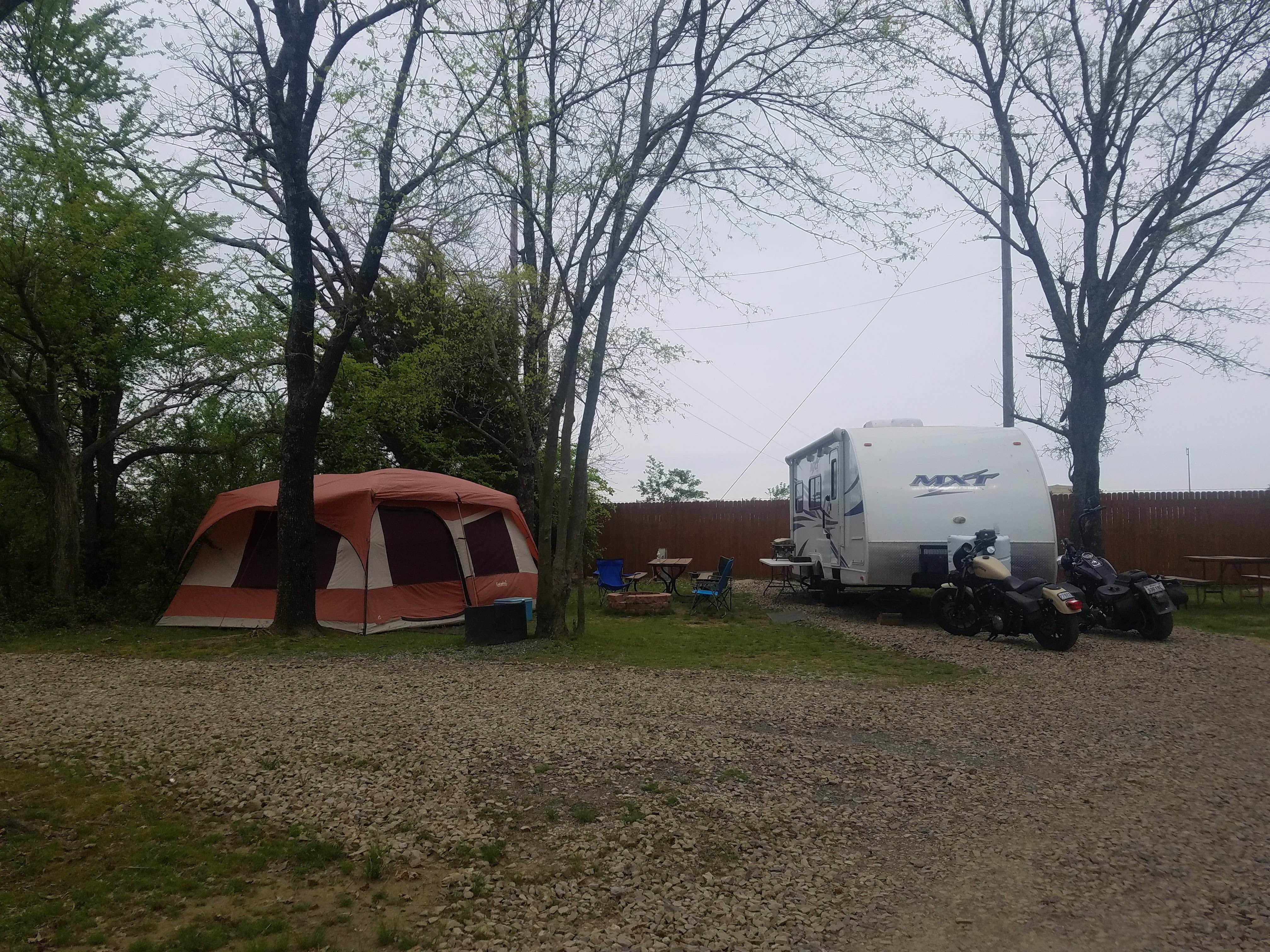 Another one of our peaceful and private back-in sites.