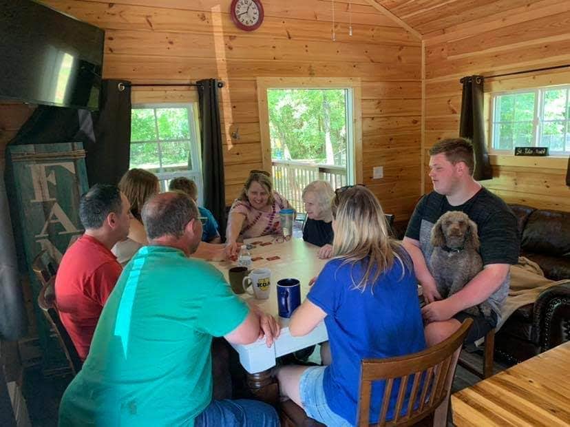 Our cabins are perfect for a weekend getaway or some family fun!
