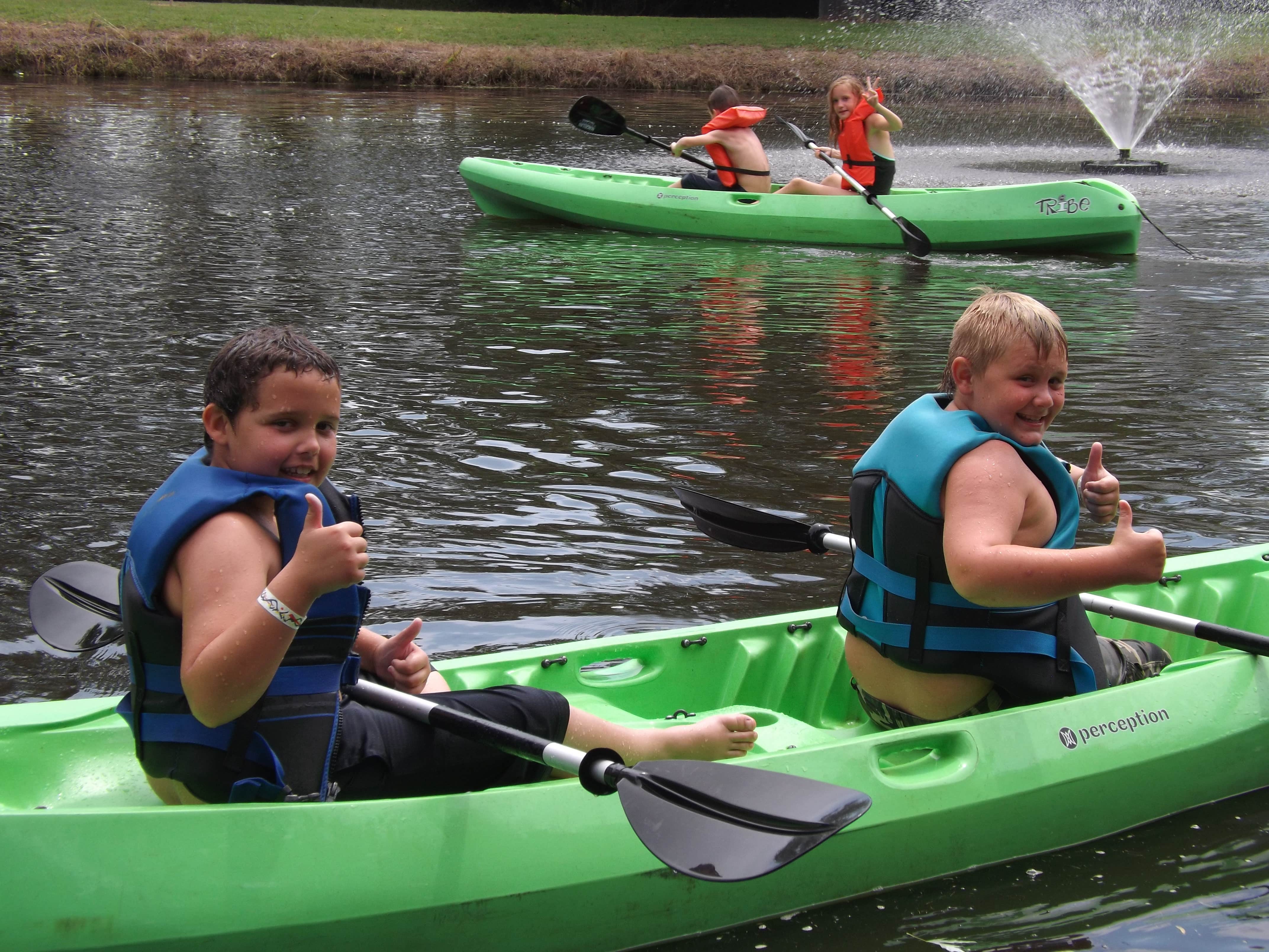 LOTS of fun out on the pond!