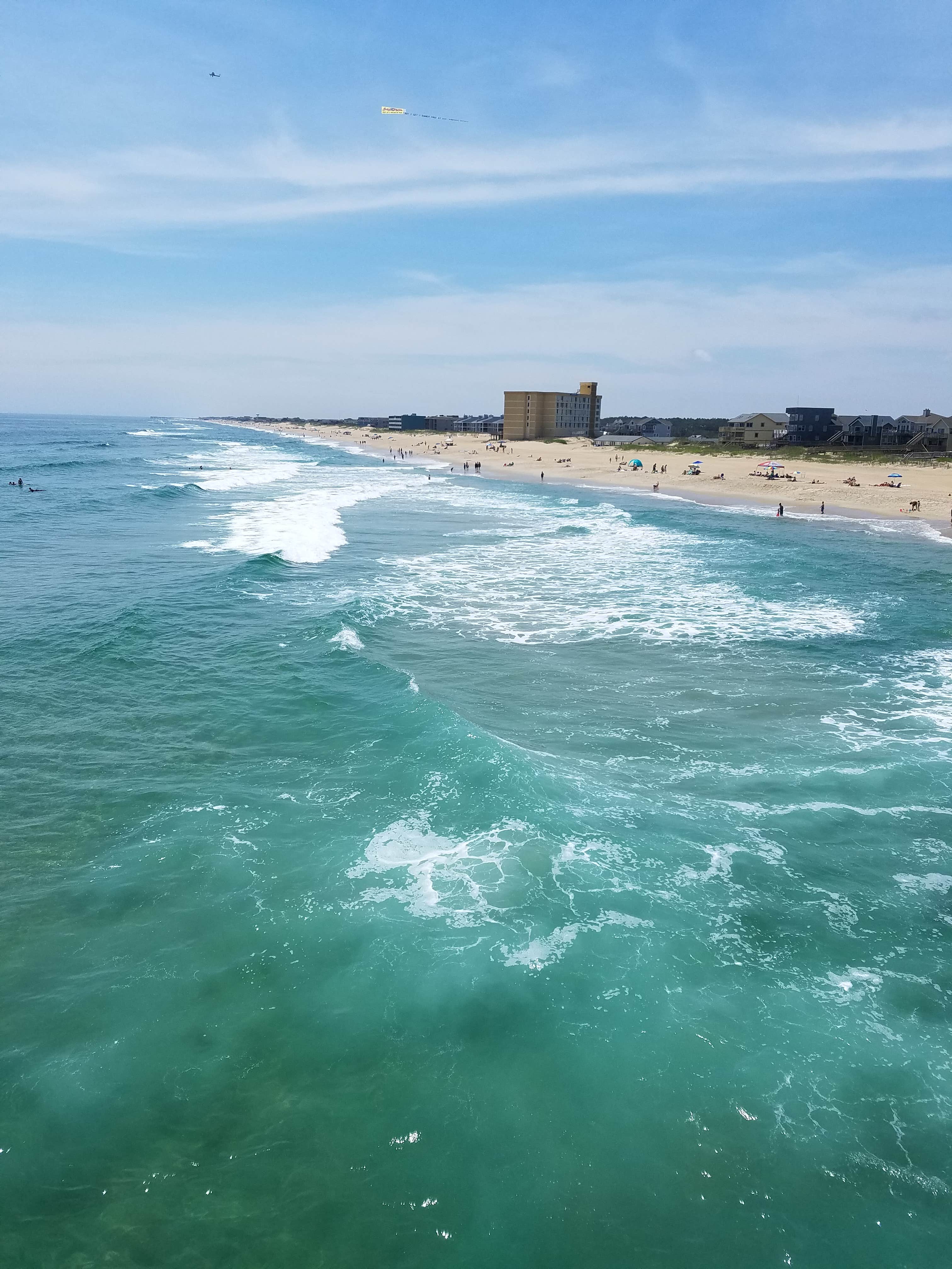 View from the nearby pier