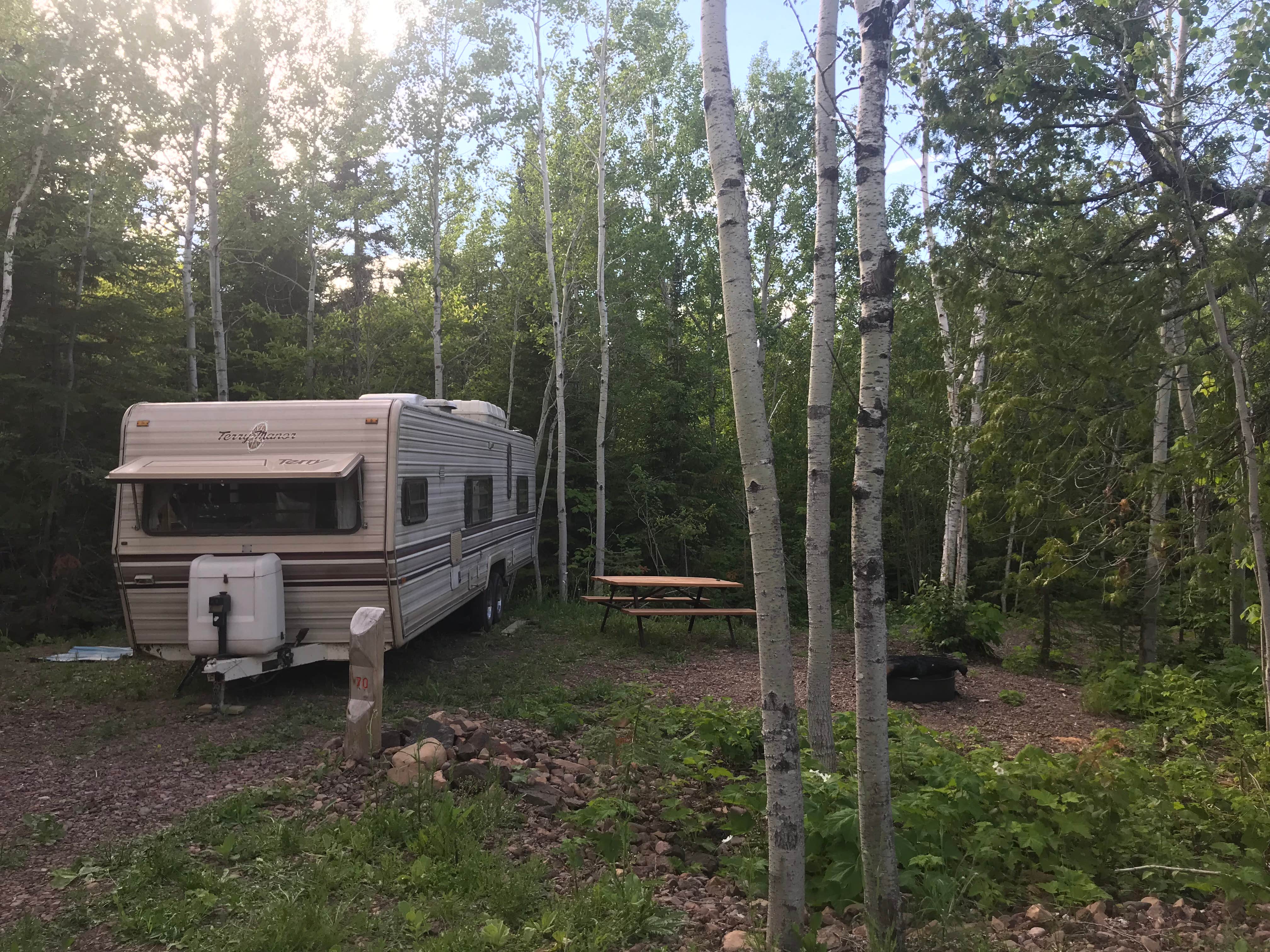 Camper-submitted photo at Trails End Campground near Copper Harbor, MI