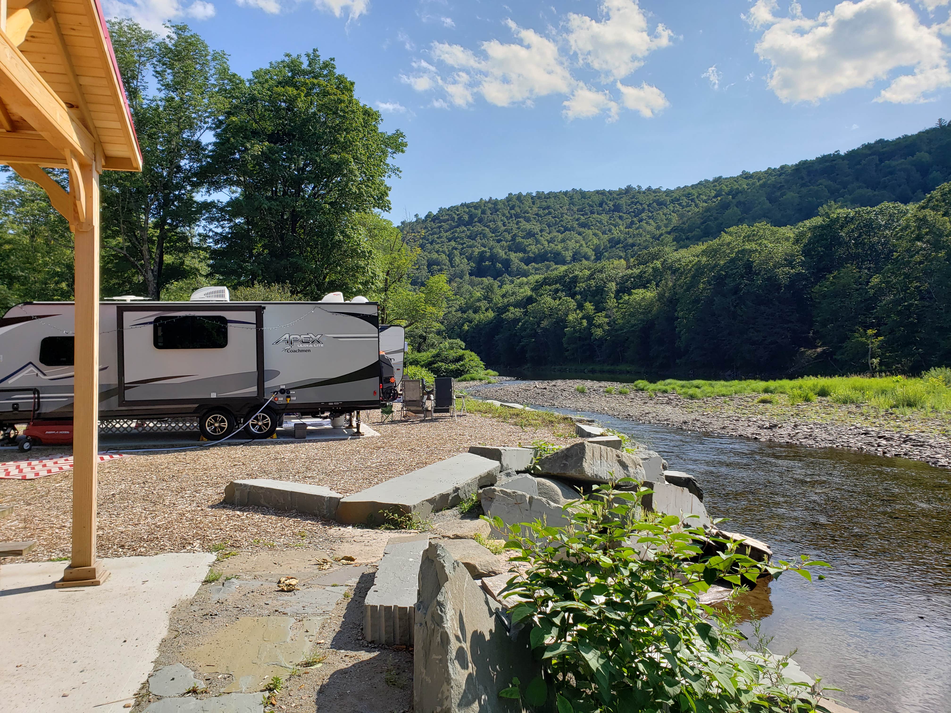 Richard V.'s photo of rv camping at Roscoe Campsites near Narrowsburg, NY