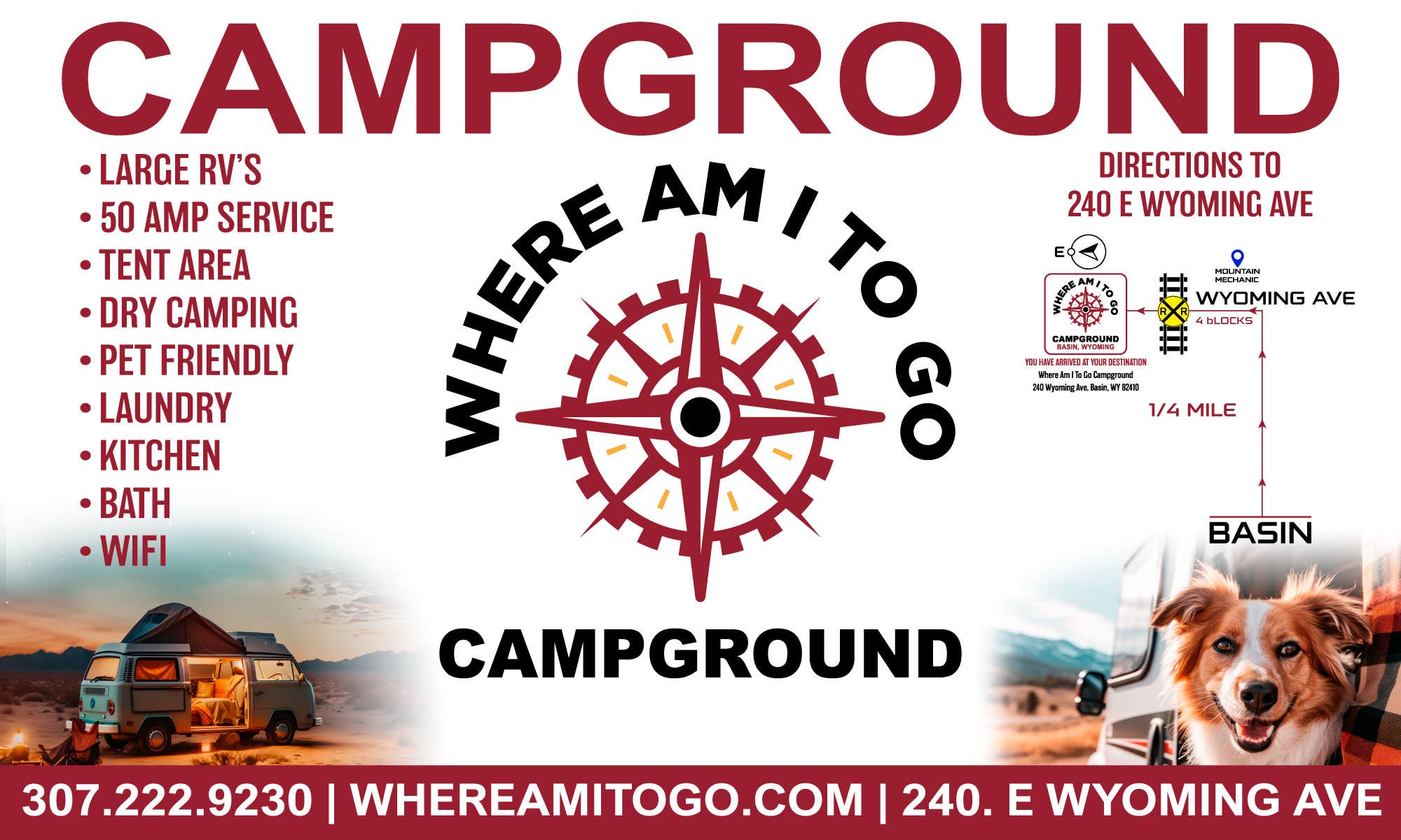 Loren A.'s photo of camping with pets at Where Am I to Go Campground near Worland, WY