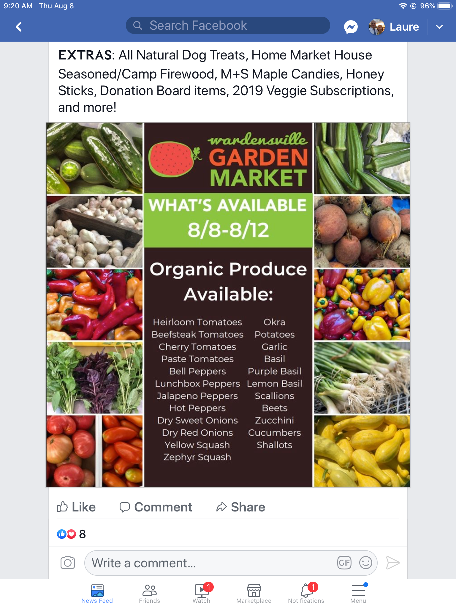Wardensville Garden Market - didn't get there but went to the Lost River farmers market, Lost River General Store, and the Lost River Arts Co-op.