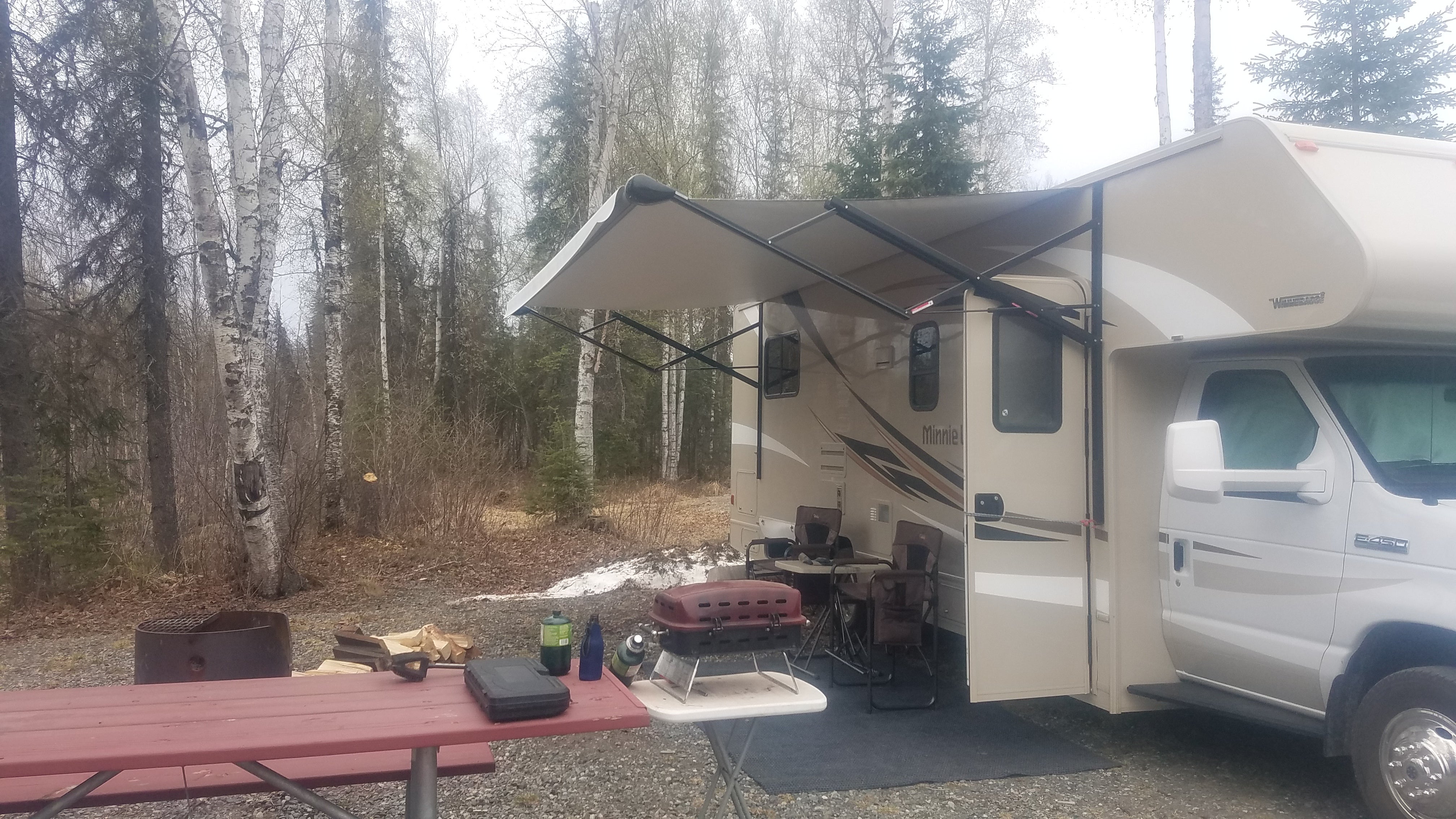 Site 39 all set up. May 10th trip