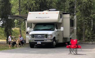 Shadara W.'s photo of camping with pets at Eagle River Campground — Chugach State Park near Palmer, AK