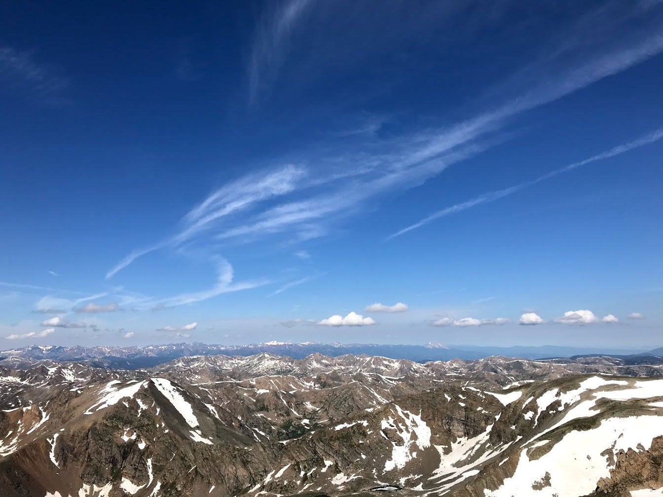 The views from the SE slope of Mt. Massive are incredible.