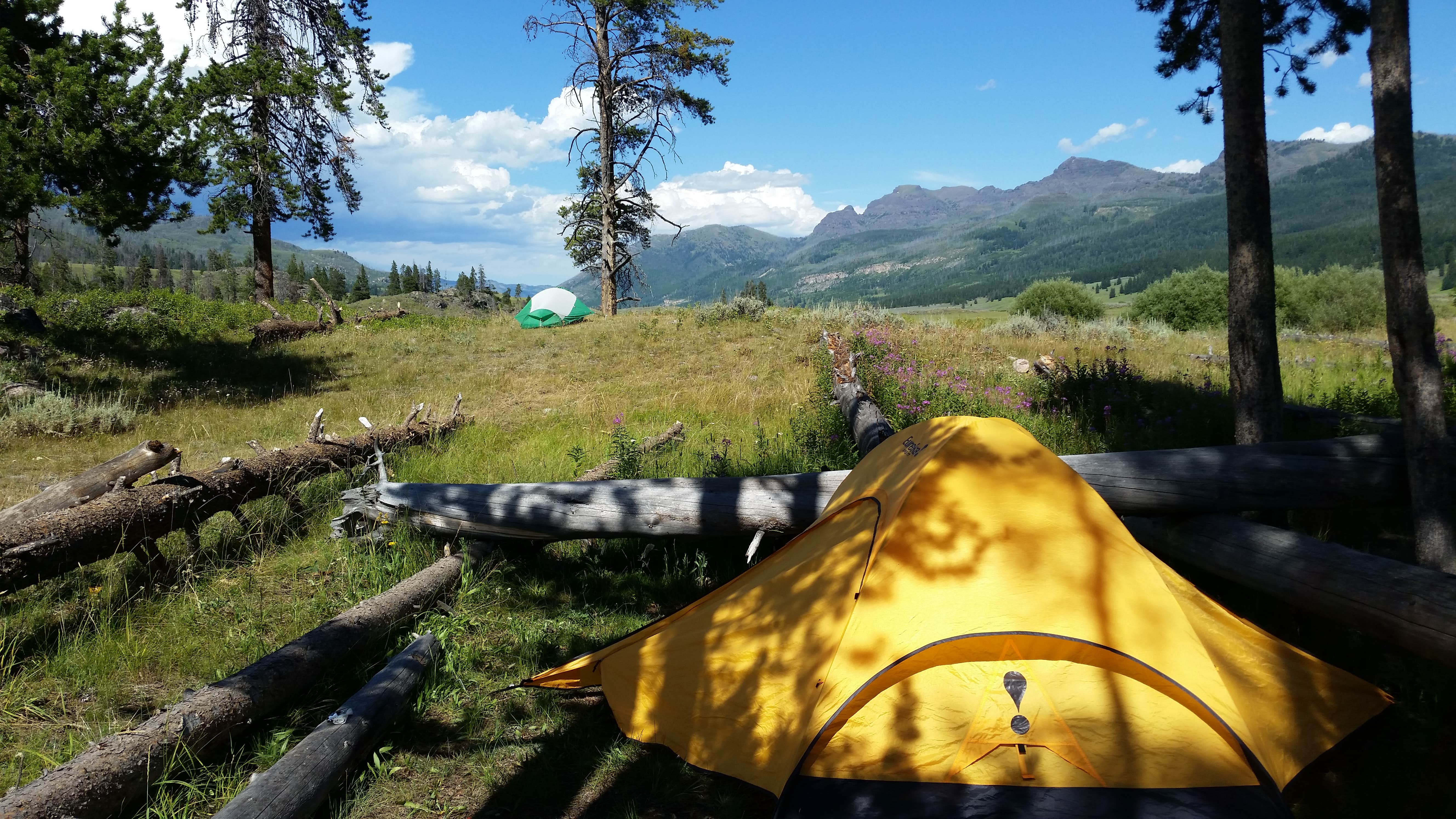 Dexter I.'s photo of tent camping at 2S1 Yellowstone National Park Backcountry — Yellowstone National Park near Emigrant, MT