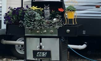 Darcy A.'s photo of camping with pets at Plymouth Rock Camping Resort near Neenah, WI