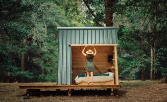 Mea W.'s photo of camping with pets at Cedar Bloom near Kerby, OR