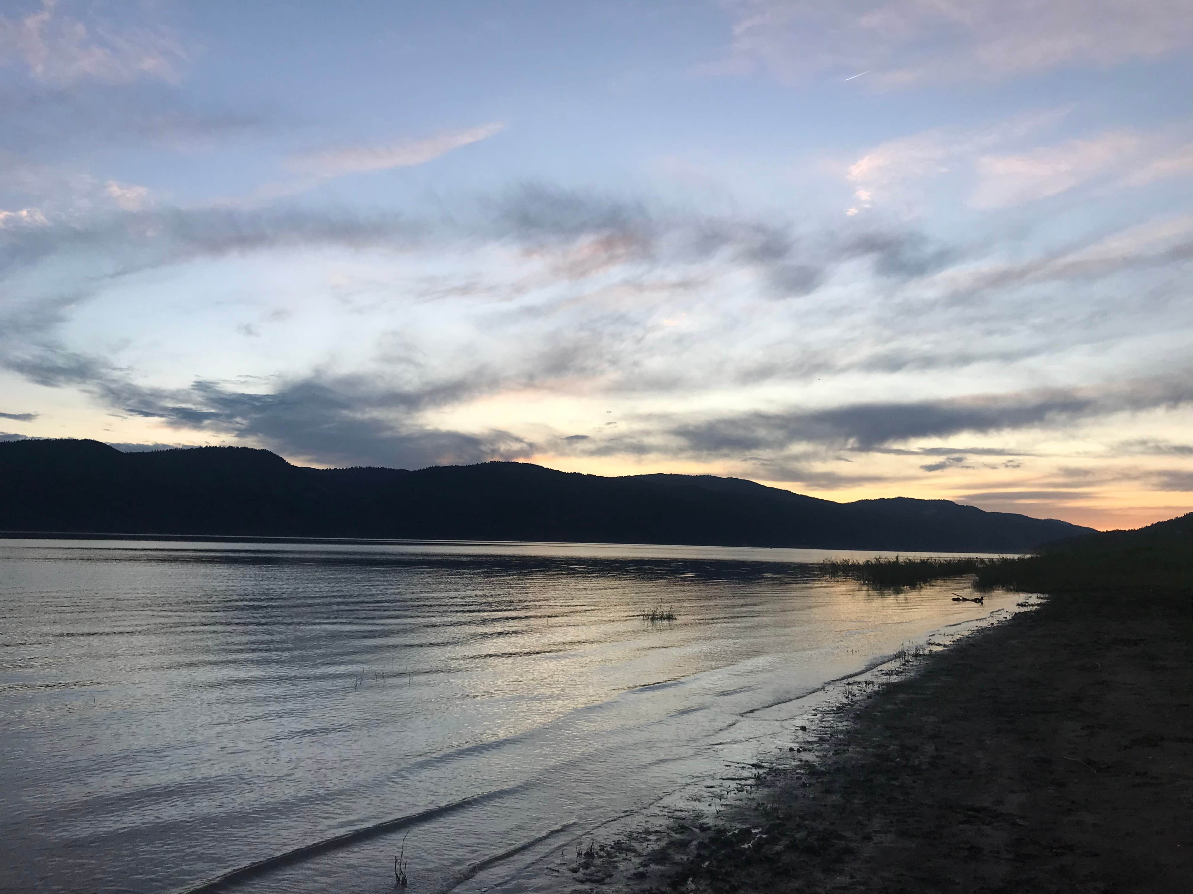 Carrie C.'s photo of a dispersed camping area at Palisades Reservoir Dispersed Camping near Bancroft, ID