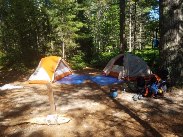 Site #5 at Pine Bluff Campground