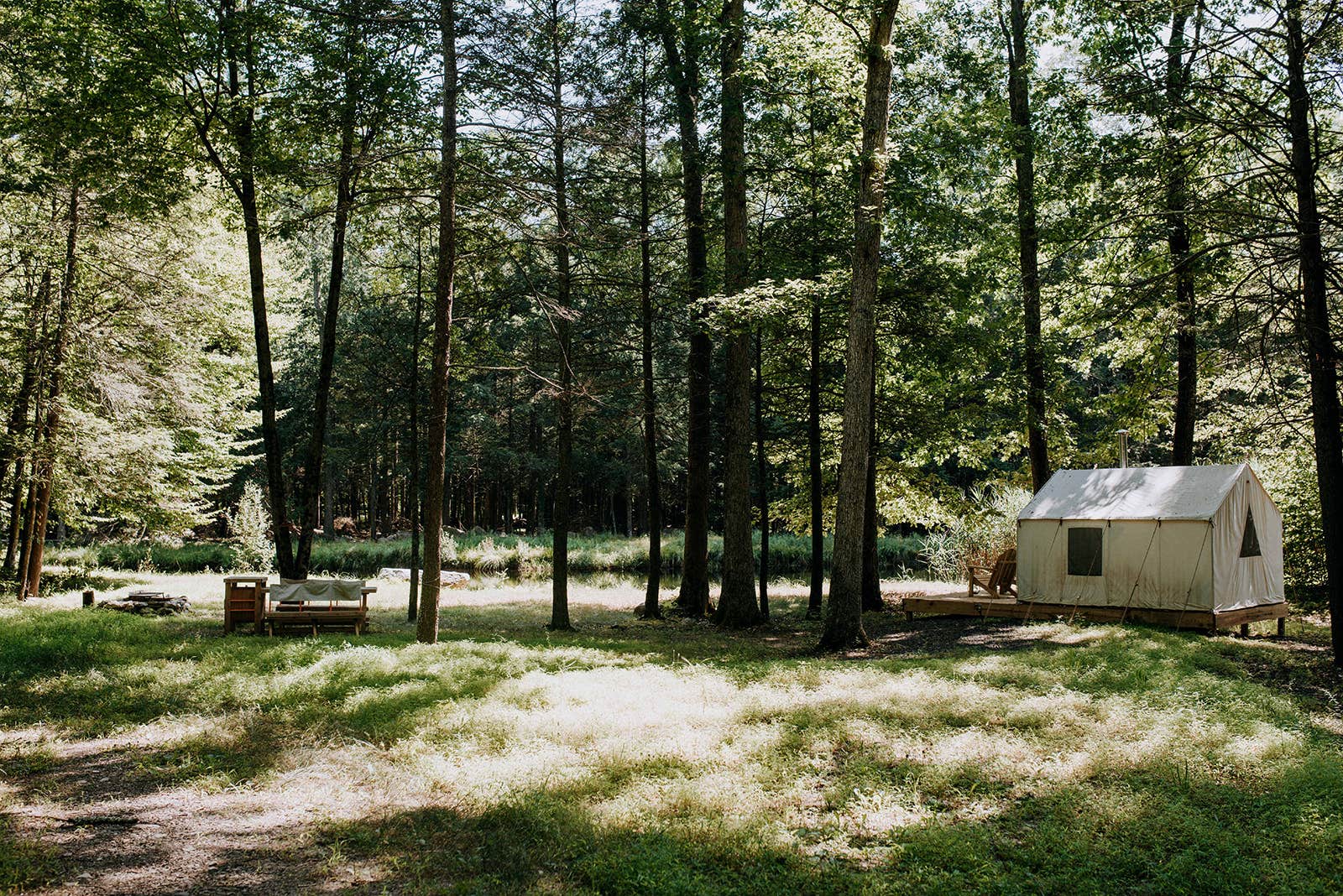 The Dyrt's photo of glamping accommodations at E and L Farms Catfish Pond near Wurtsboro, NY