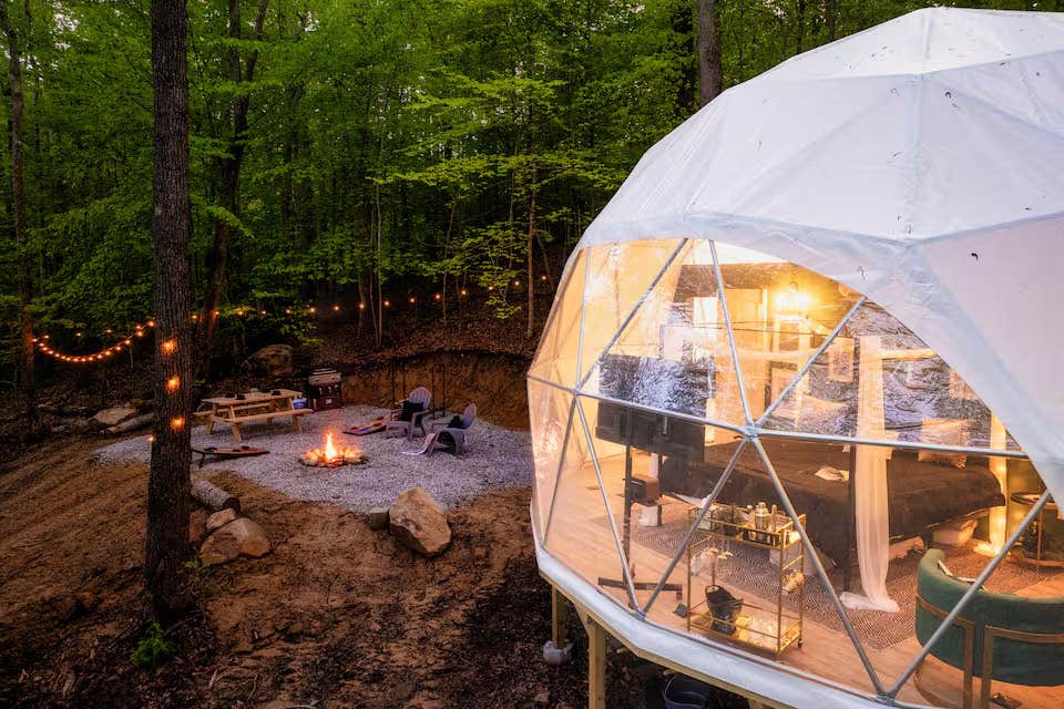 Brendan T.'s photo at Lux Glamping, Fire Pit, Views near Big South Fork near Rugby, TN