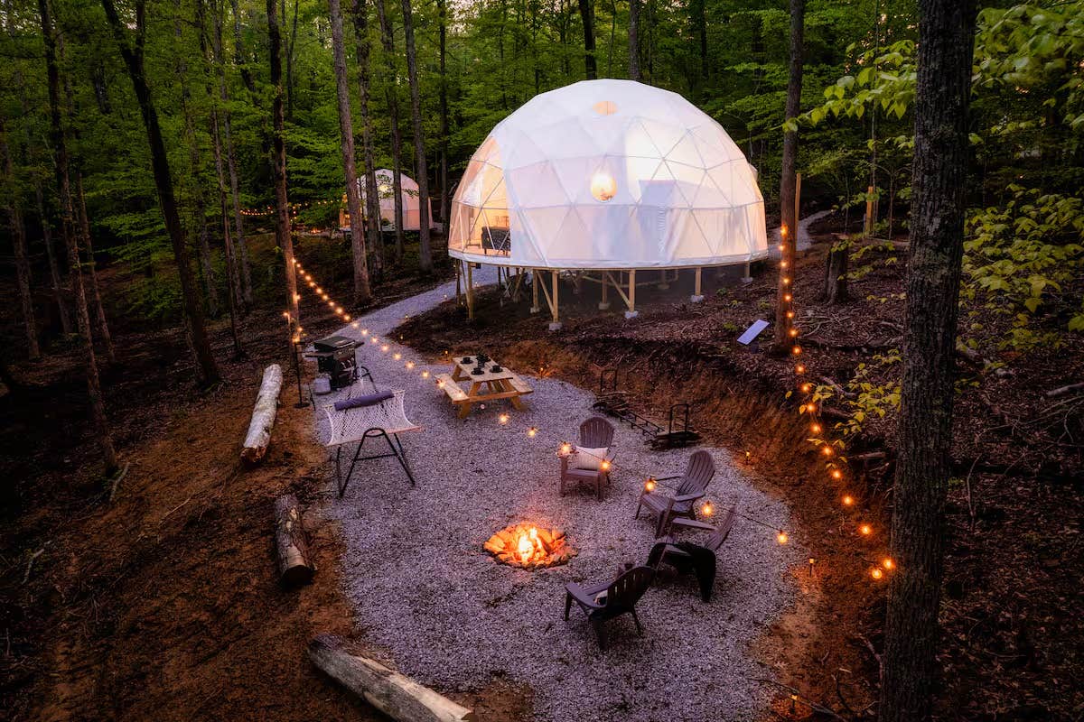 Camping near Lux Glamping, Fire Pit, Views near Big South Fork: Glamping near Brimstone, Sauna, Fire & Ice, Hiking, Robbins, Tennessee