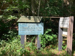 sign along the bicentennial trail