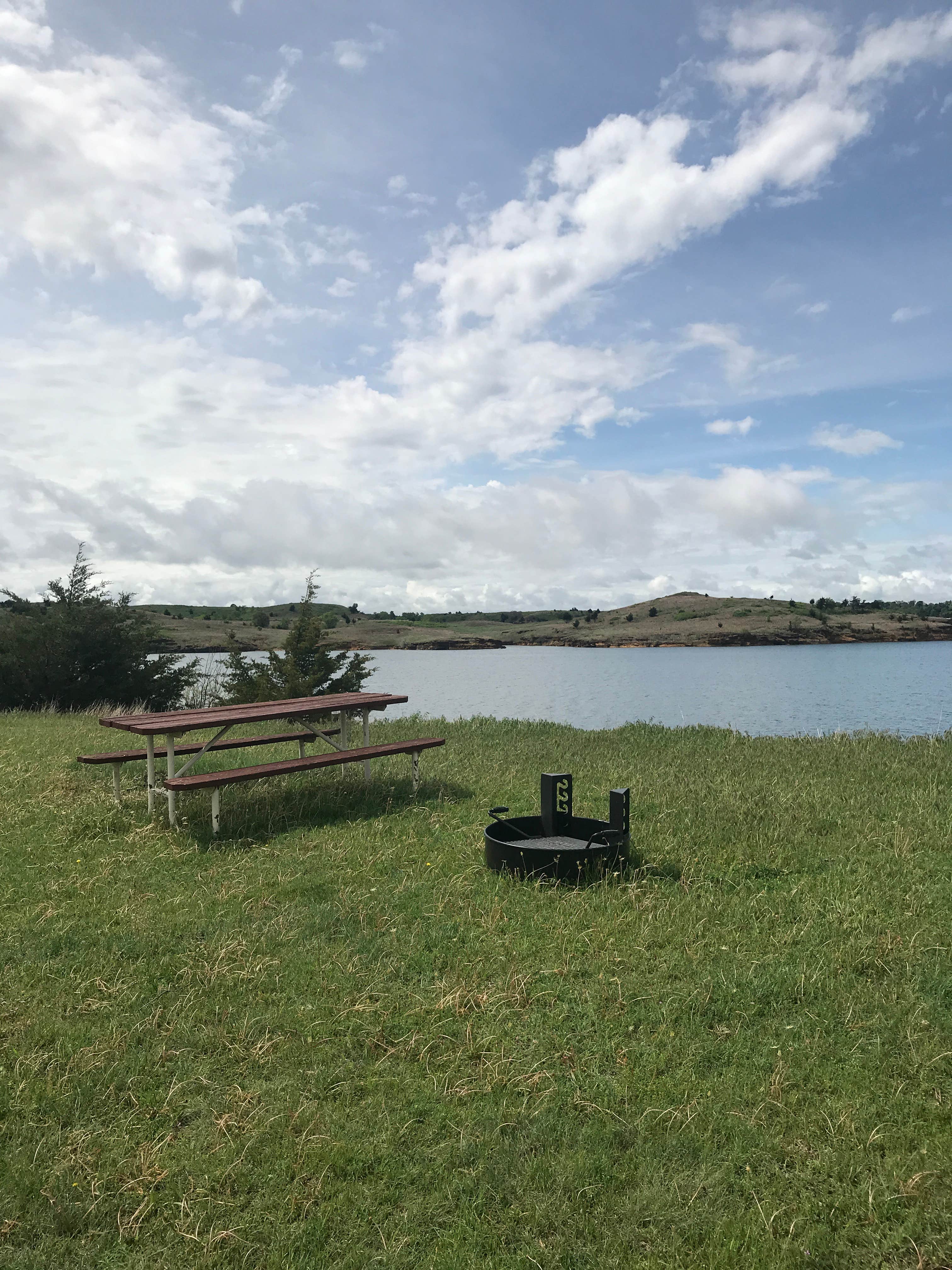 Camper-submitted photo at Coneflower Otoe Area Campground — Wilson State Park near Lucas, KS