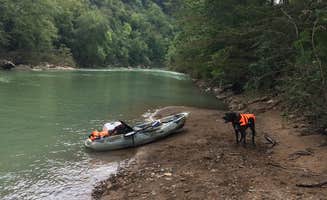 Jessica D.'s photo of camping with pets at Caddo River Access RV Park near Murfreesboro, AR