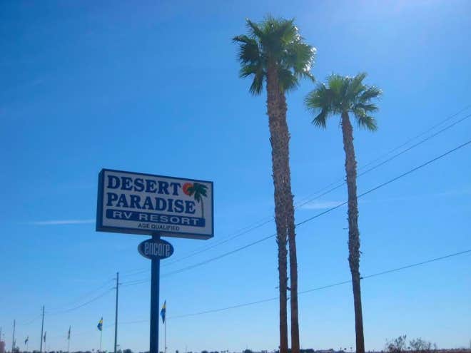 Camper-submitted photo at Encore Desert Paradise near Wellton, AZ