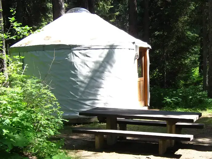 Camper-submitted photo at Whitetail Yurt near Moyie Springs, ID