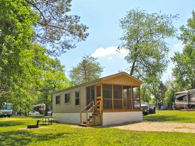 The Dyrt's photo of a cabin at Thousand Trails Pine Country near Kirkland, IL
