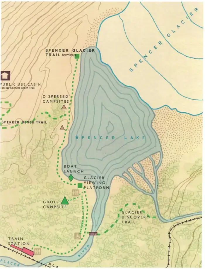 Camping near City of Whittier Camp Ground: Spencer Glacier Whistle Stop Group Campground — Chugach National Forest, Whittier, Alaska