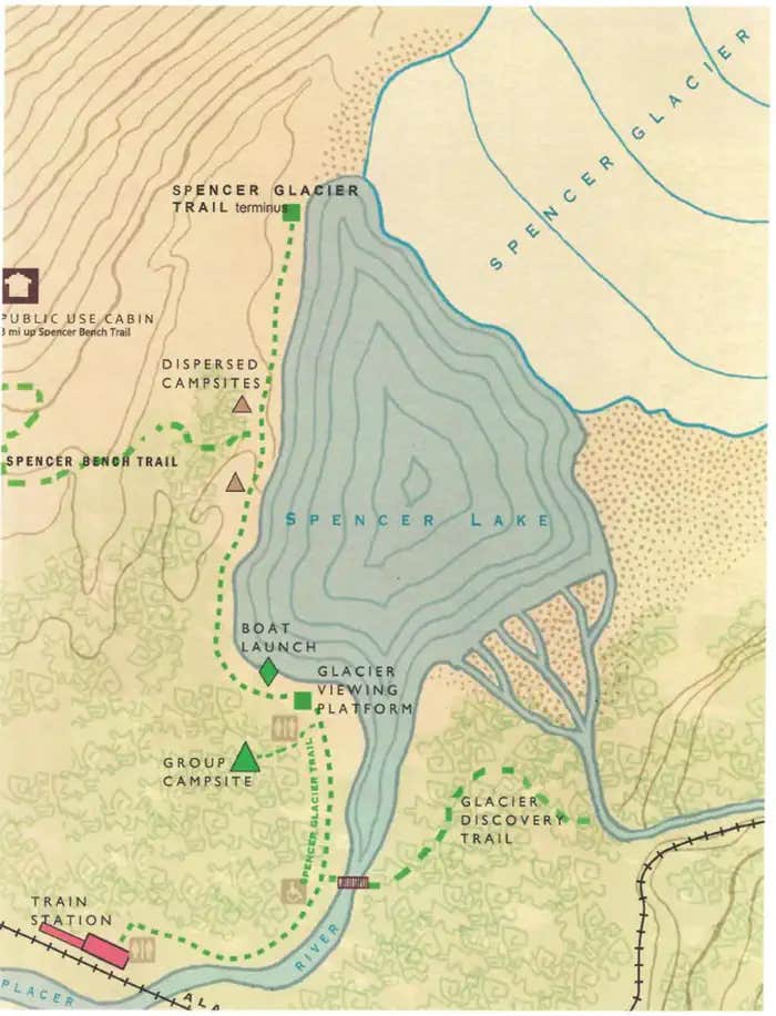 Camper submitted image from Spencer Glacier Whistle Stop Group Campground — Chugach National Forest - 1
