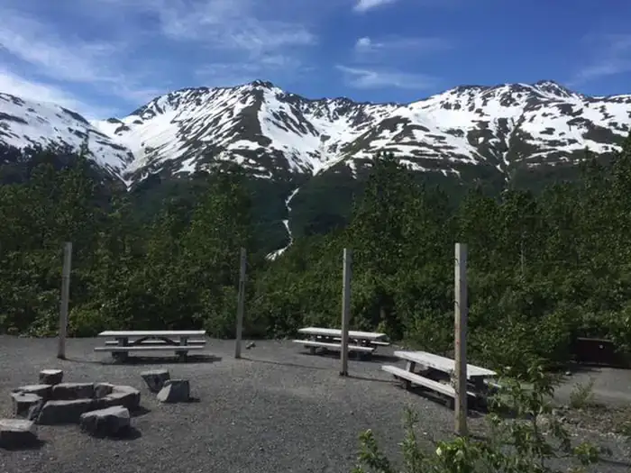 Camper-submitted photo at Spencer Glacier Whistle Stop Group Campground — Chugach National Forest near Eagle River, AK