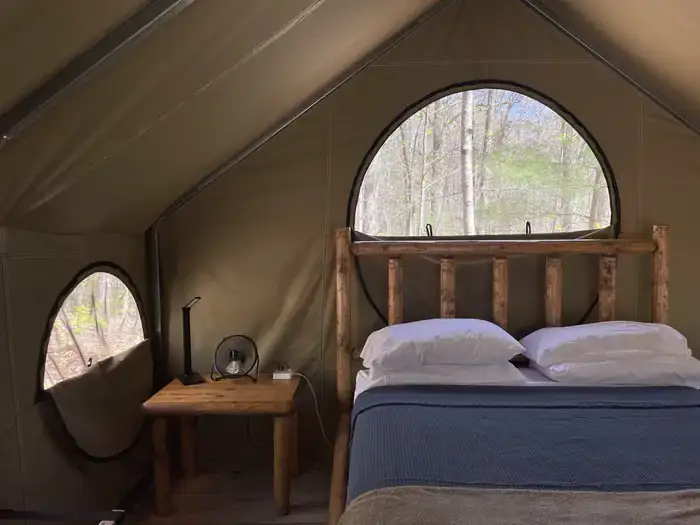 Camper-submitted photo at Lake Powhatan Glamping — National Forests In North Carolina near Enka, NC