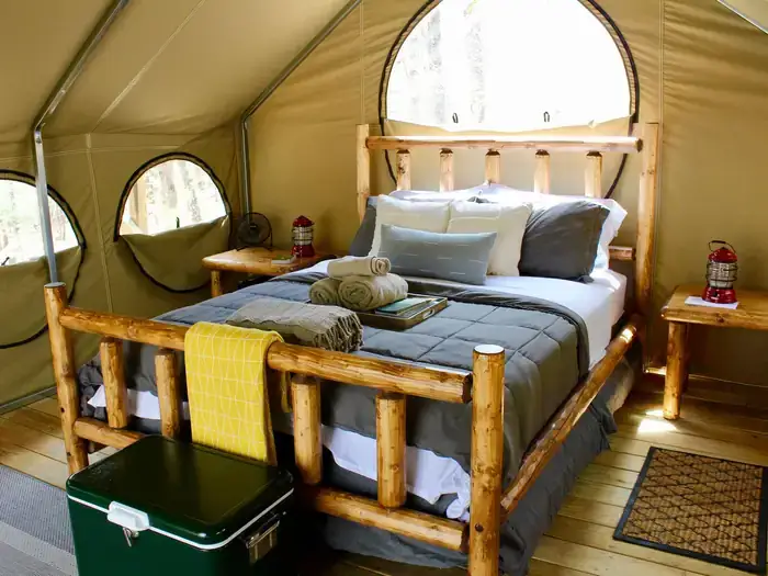 Camper-submitted photo at Lake Powhatan Glamping — National Forests In North Carolina near Enka, NC