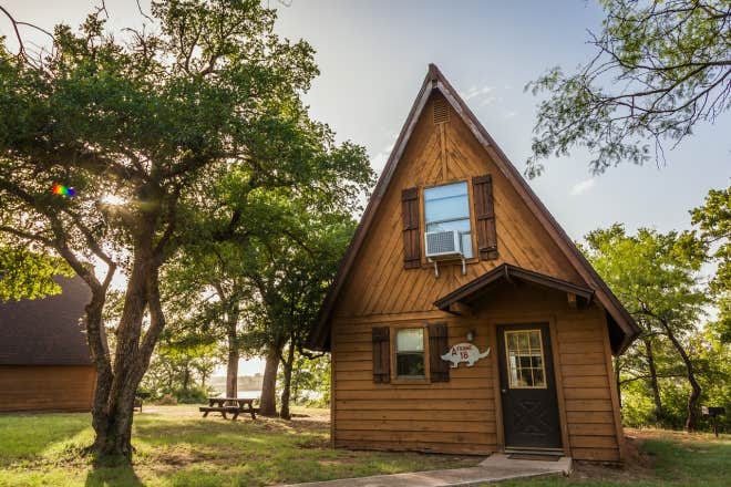 The Dyrt's photo of a cabin at Thousand Trails Bay Landing near Palo Pinto, TX