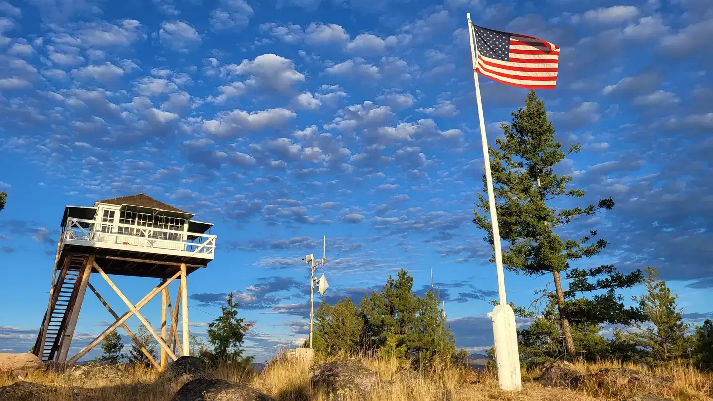 Camper-submitted photo at Double Arrow Lookout near Seeley Lake, MT