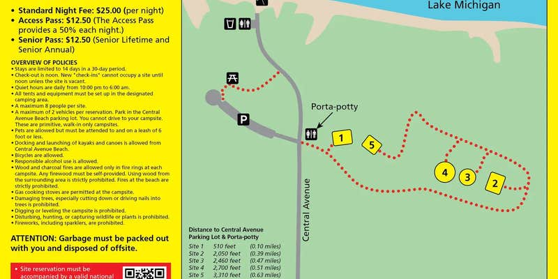 Camper submitted image from Central Avenue Walk-in Sites — Indiana Dunes National Park