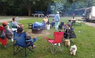 David J.'s photo of camping with pets at Pleasant Creek State Recreation Area Campground near Waterloo, IA