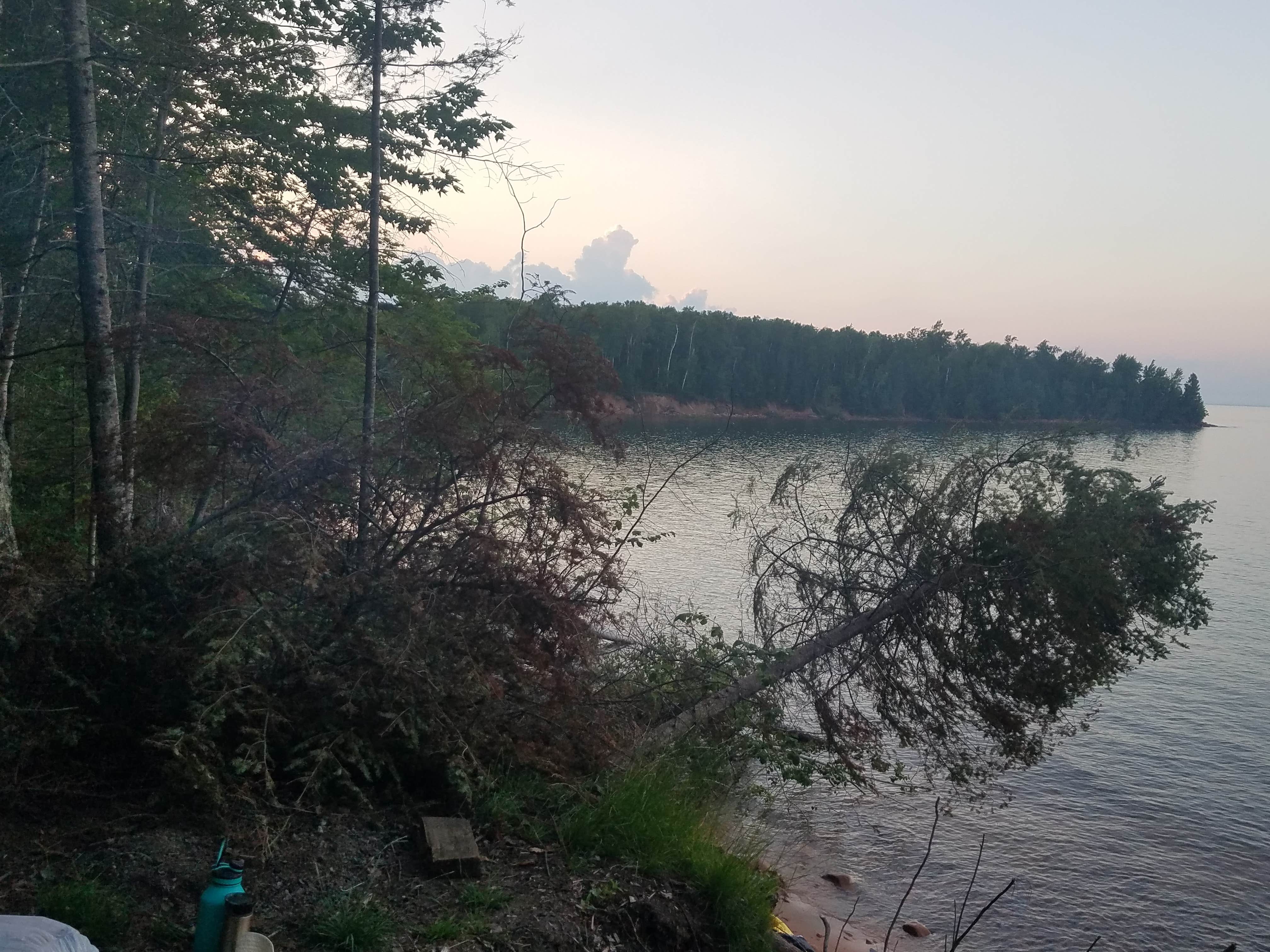 View to the left from our campsite
