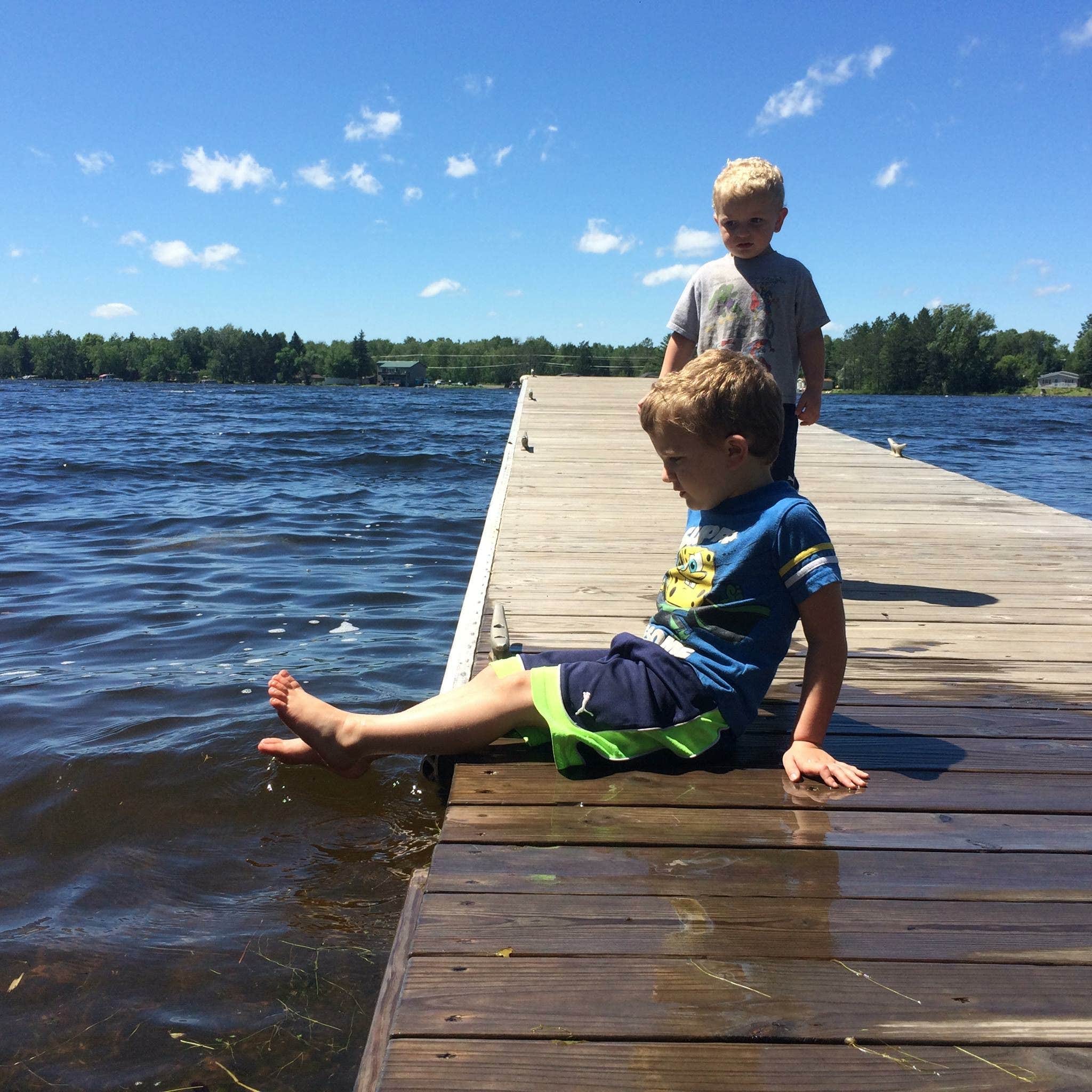 Camper-submitted photo at Gordon Dam near Lake Nebagamon, WI