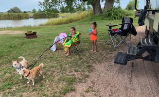 Melissa V.'s photo of camping with pets at I-80 Lakeside Campground near Gothenburg, NE
