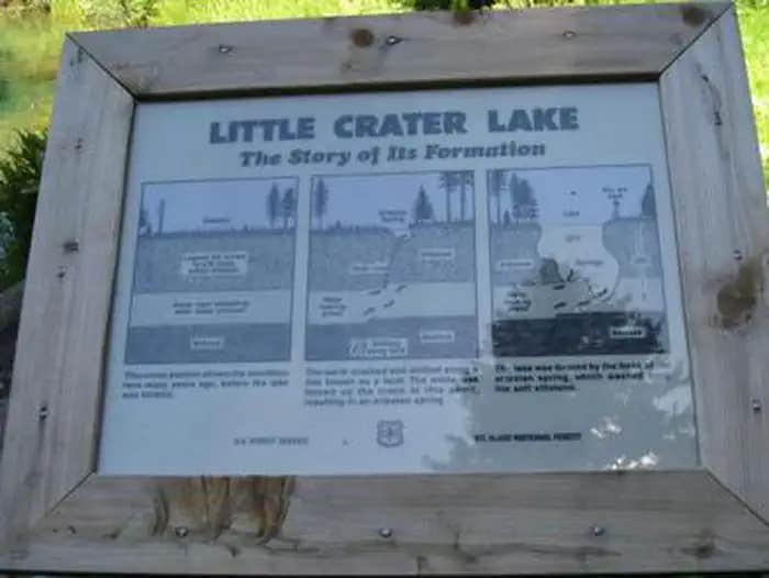 Camper submitted image from Little Crater Lake - 1