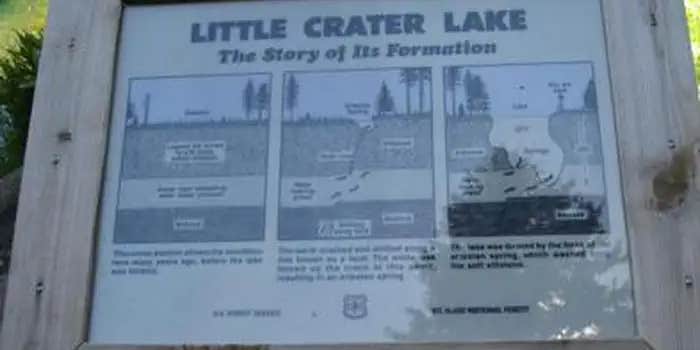 Camper submitted image from Little Crater Lake