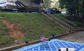Ashley G.'s photo of camping with pets at COE W Kerr Scott Reservoir Bandits Roost Campground near Blue Ridge Parkway