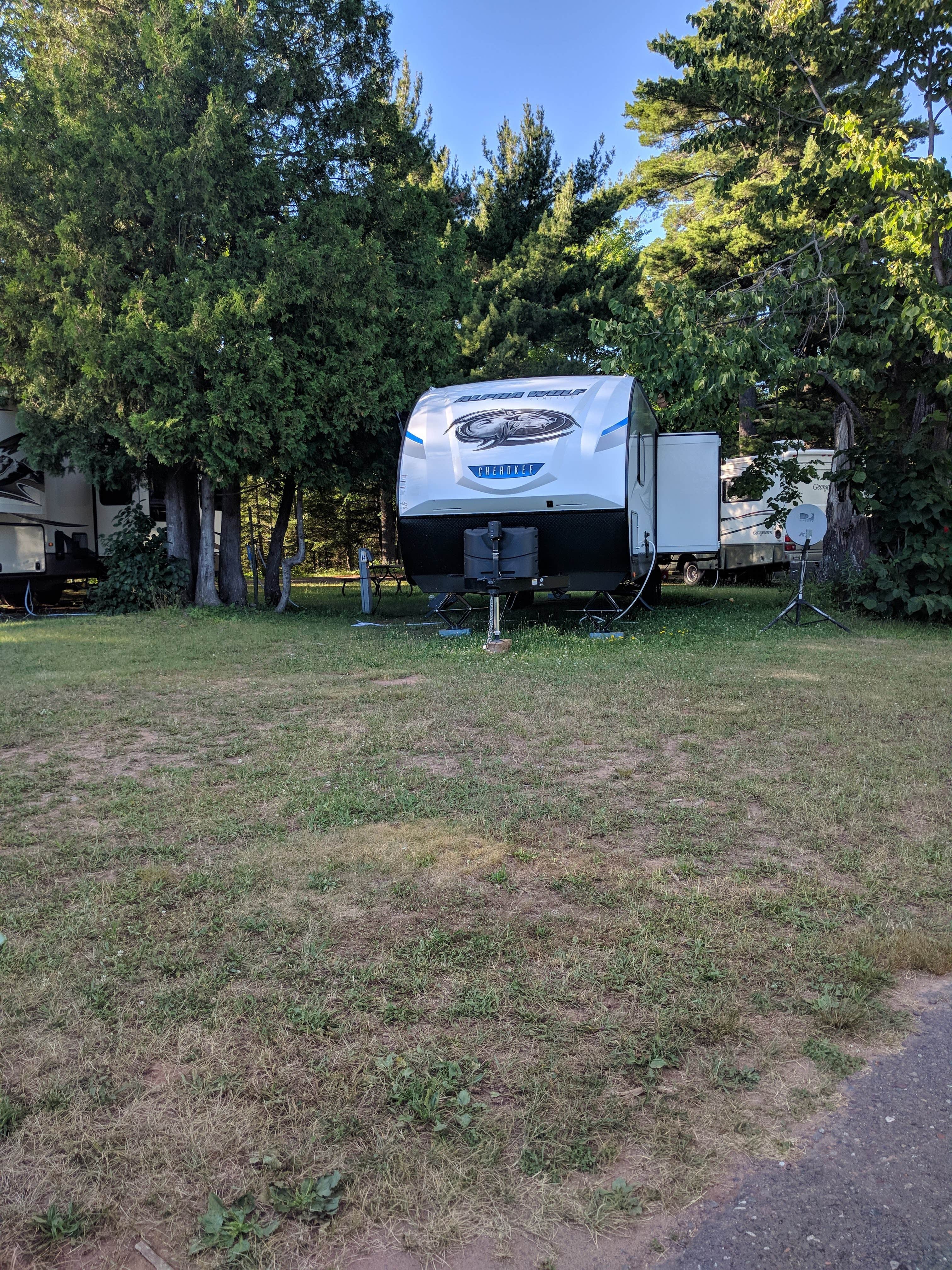 Aurora S.'s photo of rv camping at Alpine Campground & RV Park near Apostle Islands National Lakeshore