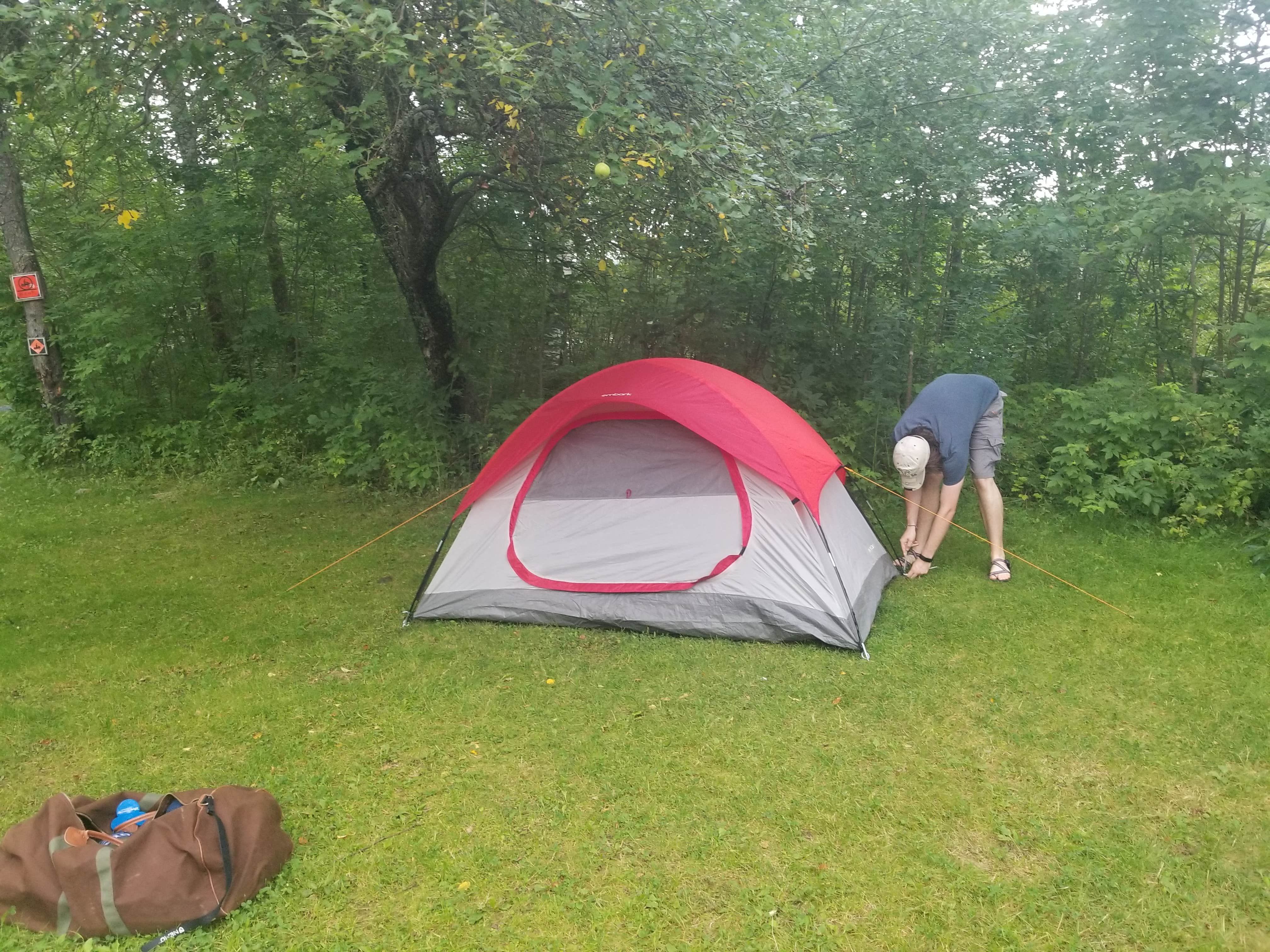 Catherine M.'s photo of tent camping at Magic Falls Adventures Campground near Eustis, ME