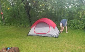 Catherine M.'s photo of tent camping at Magic Falls Adventures Campground near Moscow, ME