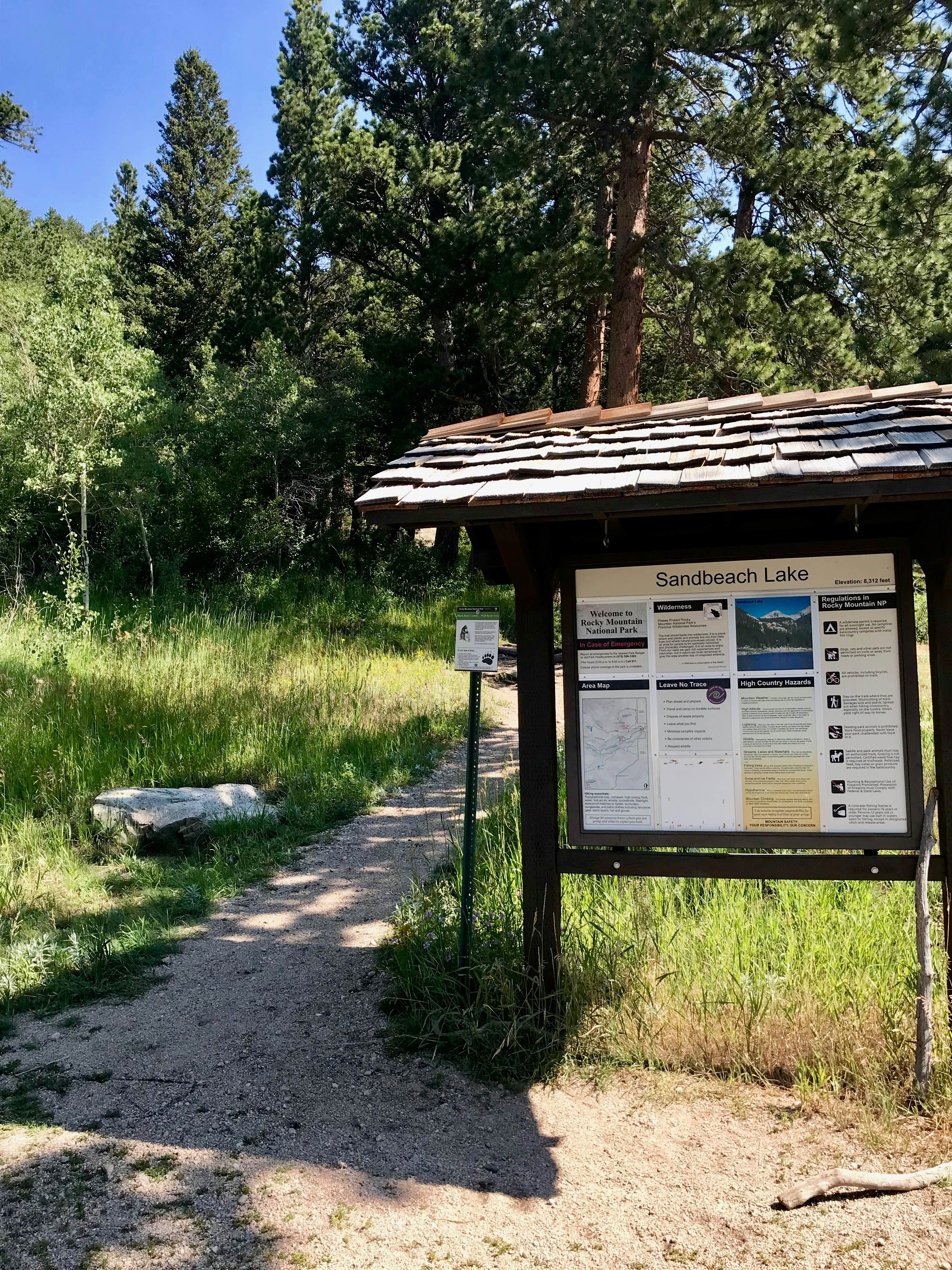 Camper submitted image from Sandbeach Lake Backcountry Campsite — Rocky Mountain National Park - 2