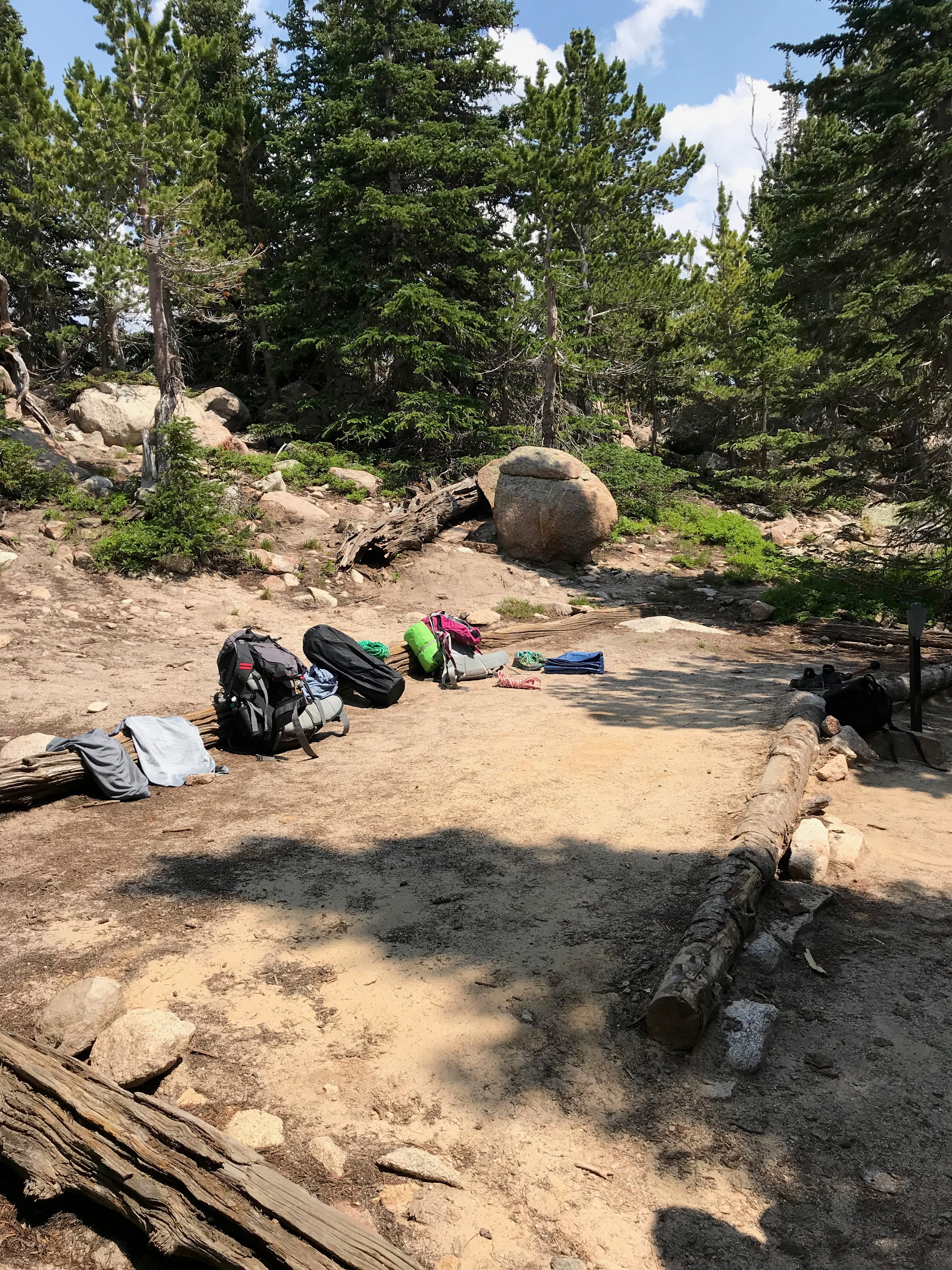 Camper submitted image from Sandbeach Lake Backcountry Campsite — Rocky Mountain National Park - 1