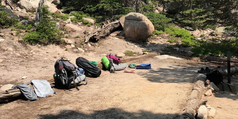 Camper submitted image from Sandbeach Lake Backcountry Campsite — Rocky Mountain National Park