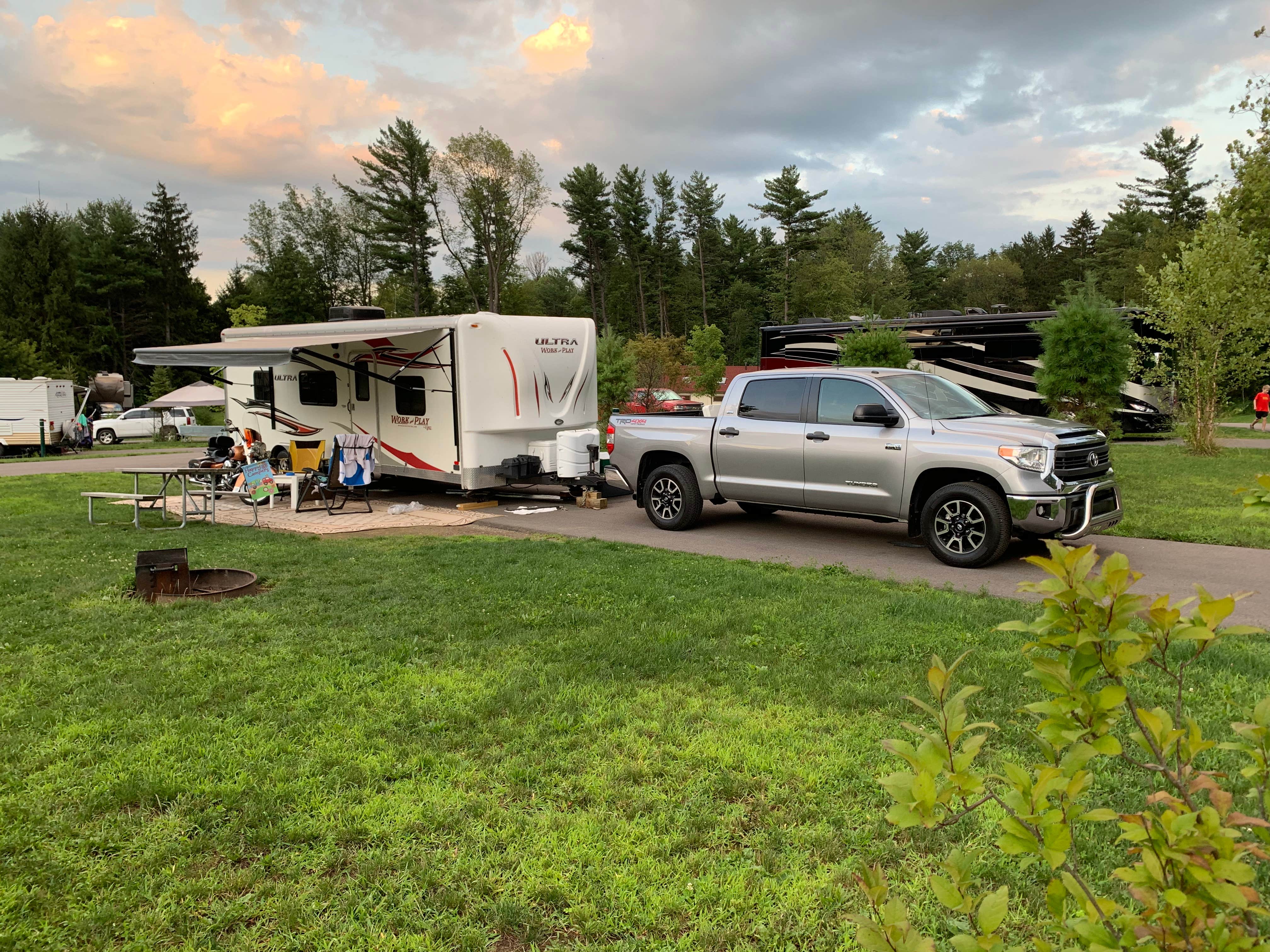 Deborah G.'s photo of rv camping at Green Lakes State Park Campground near Nedrow, NY