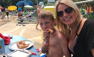 Liz D.'s photo of camping with pets at Yogi Bear's Jellystone Park at Fort Atkinson near Waukesha, WI