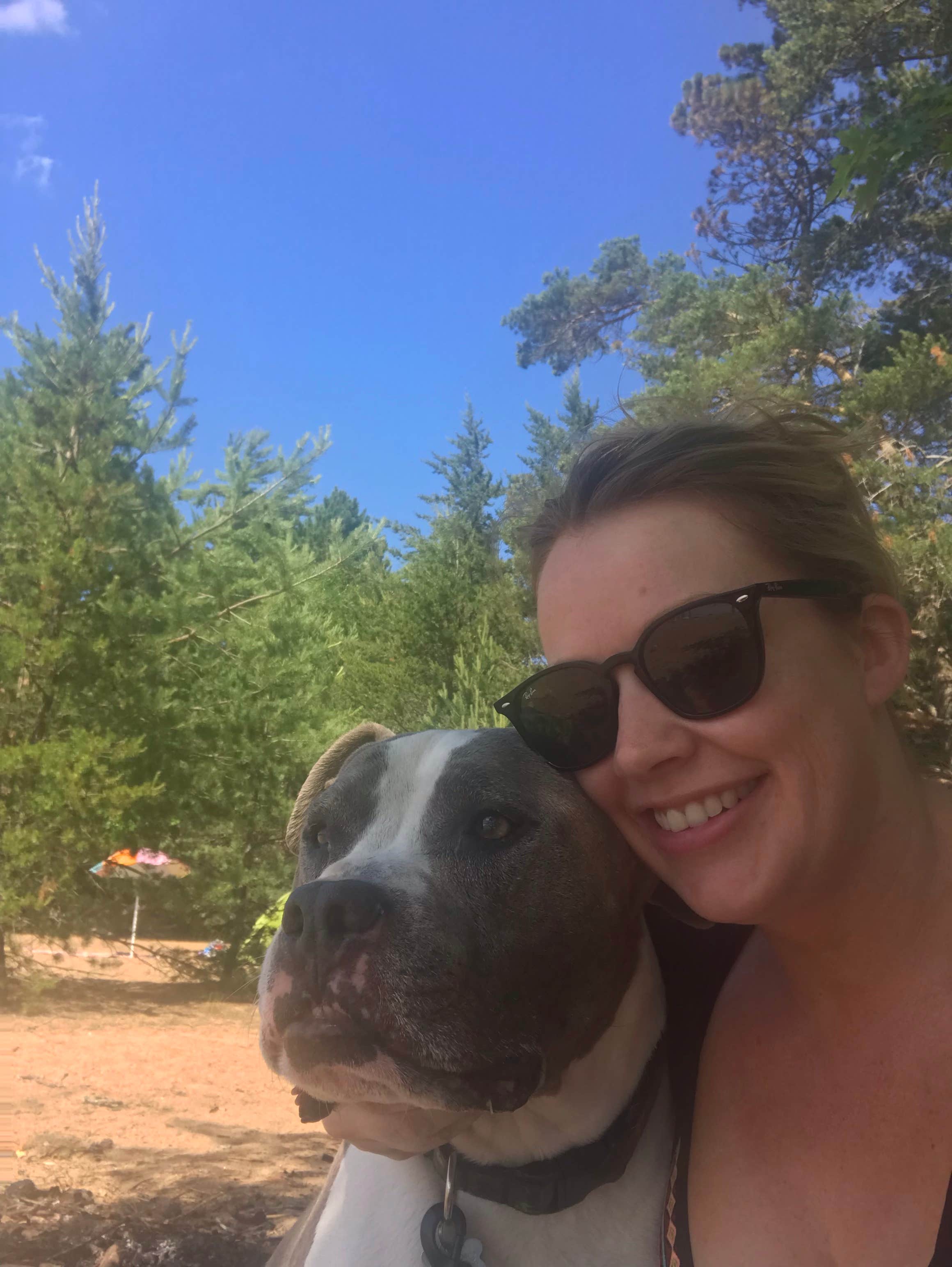 Liz D.'s photo of camping with pets at Boulder Junction near Watersmeet, MI